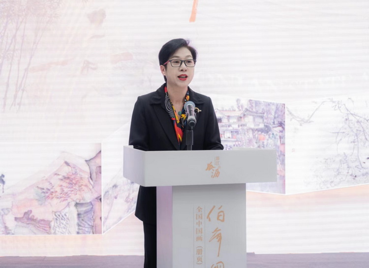 6.杭州市文聯副主席、蕭山區文聯主席黃勇芳主持開幕式.jpg 6.杭州市文聯副主席、蕭山區文聯主席黃勇芳主持開幕式.jpg